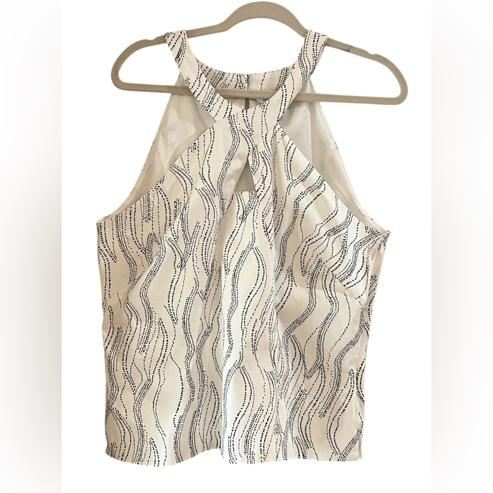 White House Black Market
(WHBM) Cross Front Halter Top